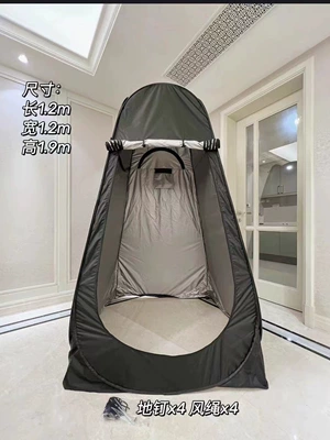 Outdoor Bathing Tent, Changing | Avtomobil dam çadırları - black-12-meter-double-window-1