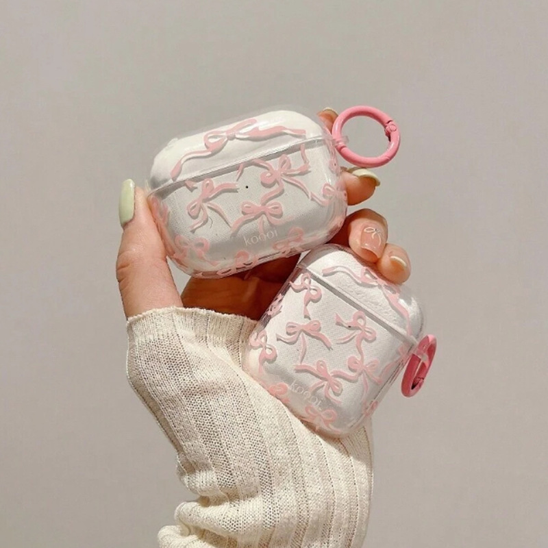 pink bow for apple AirPods protective case AirPodsPro headphones 2022 new wireless 2 generation pro pink bow for apple AirPods protective case AirPodsPro headphones 2022 new wireless 2 generation pro