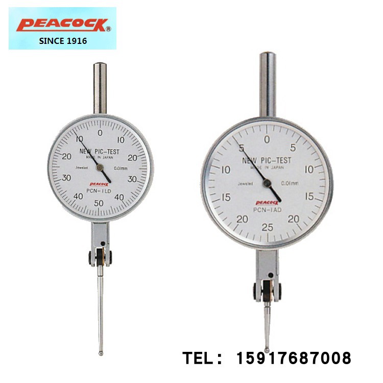 日本PEACOCK孔雀千分表PCN-1AD PCN-LD PCN-2BD -SD杠杆百分表