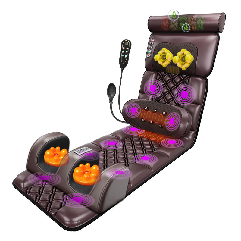 Colchón de masaje eléctrico de cintura, columna cervical y cuerpo entero transfronterizo almohadilla de masaje multifuncional massage Cushion