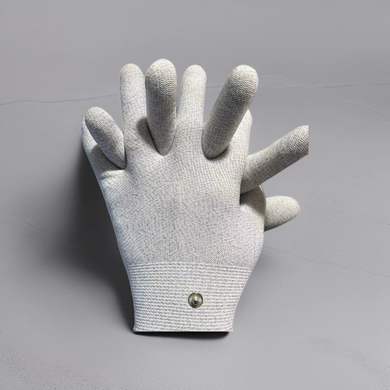 Перчатки для биоэлектрического массажа с кислотно-щелочным воздействием, электрофорезные перчатки из серебряного волокна для физиотерапии, проводящие, импульсные, для взрослых, защитные