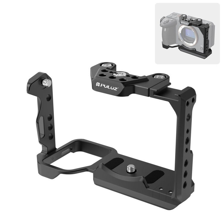 Puluz Fat Cow Compatible with Sony A6700/A6400/Zv-E10 Mirrorless Camera Expansion Cage Protective Frame