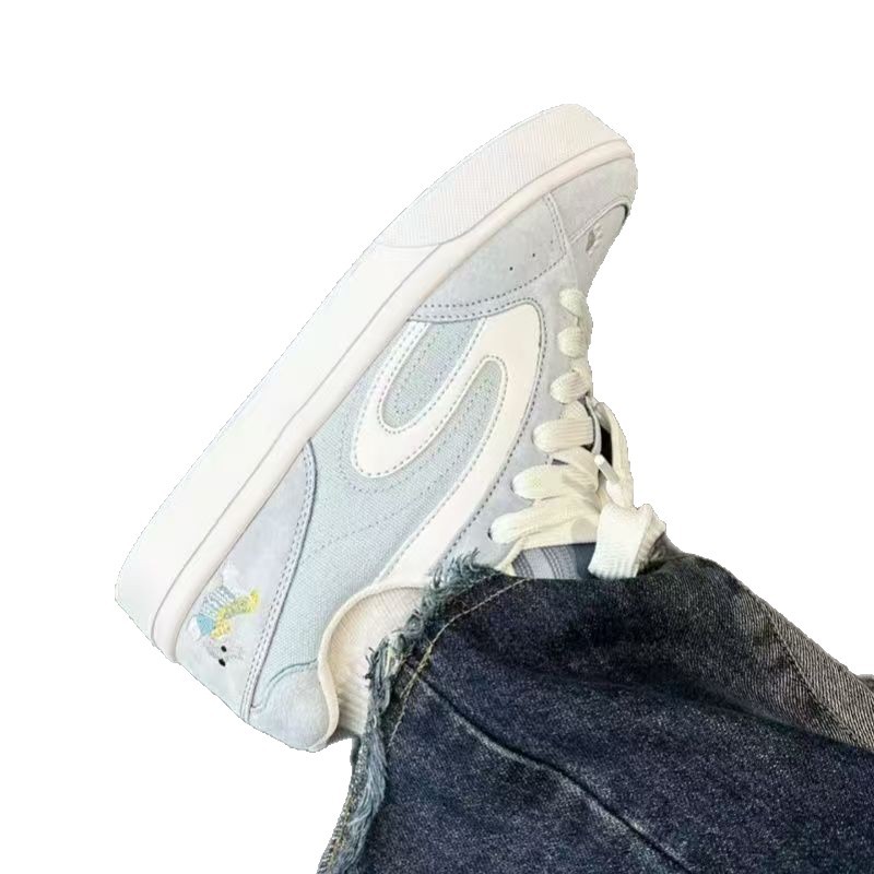 Temporada 2026 nuevos zapatos de skate casuales variados zapatos blancos para mujeres de alto valor original de estilo de campus zapatos de pan de moda
