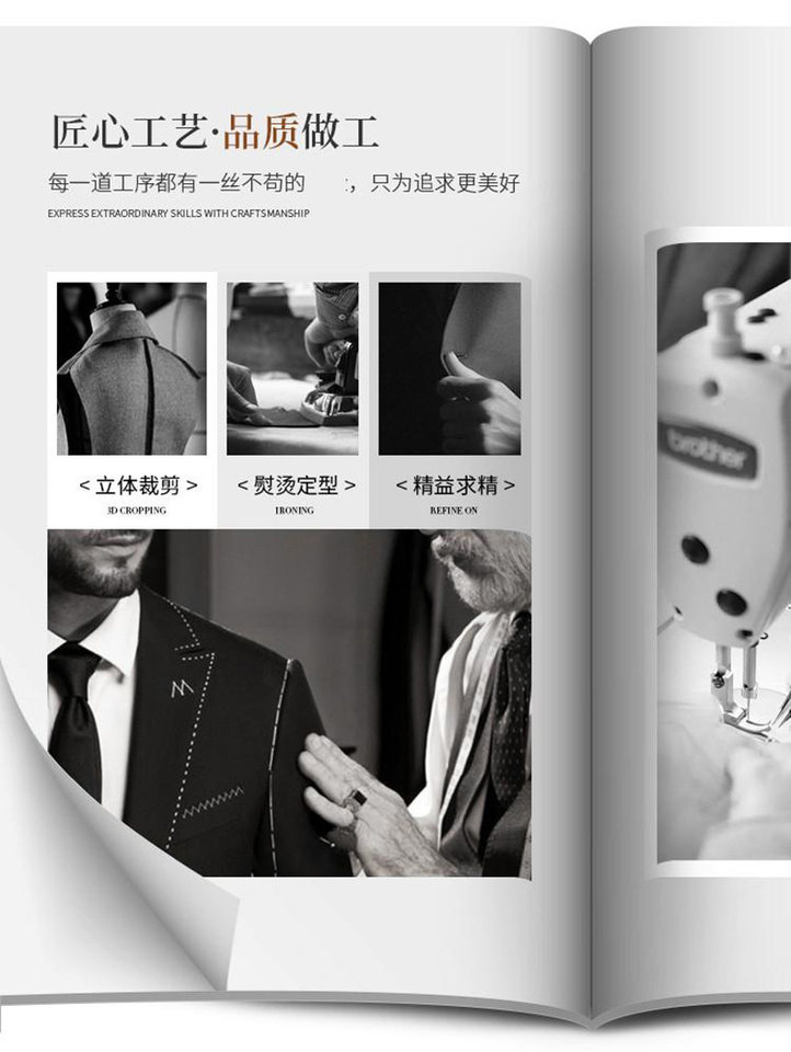 Bộ vest nam dáng ôm phối khuy hai hàng, áo vest + quần, kiểu công sở lịch lãm — Bao cao su màu be (áo+quần), Bộ 2 kiện màu cà phê (áo+quần), Màu be (áo+áo khoác+quần), Màu cà phê (áo+áo khoác+quần) chi tiết 7