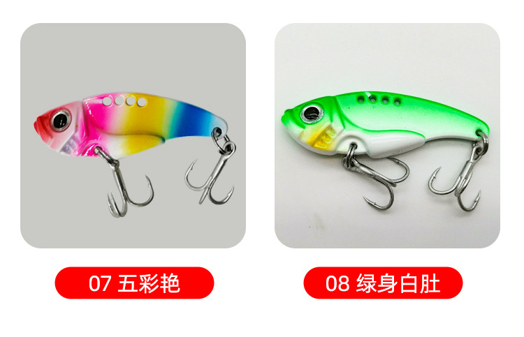 10 Colors Sinking Metal Blade Baits Deep Diving Minnow Lures Fresh Water Bass Swimbait Tackle Gear