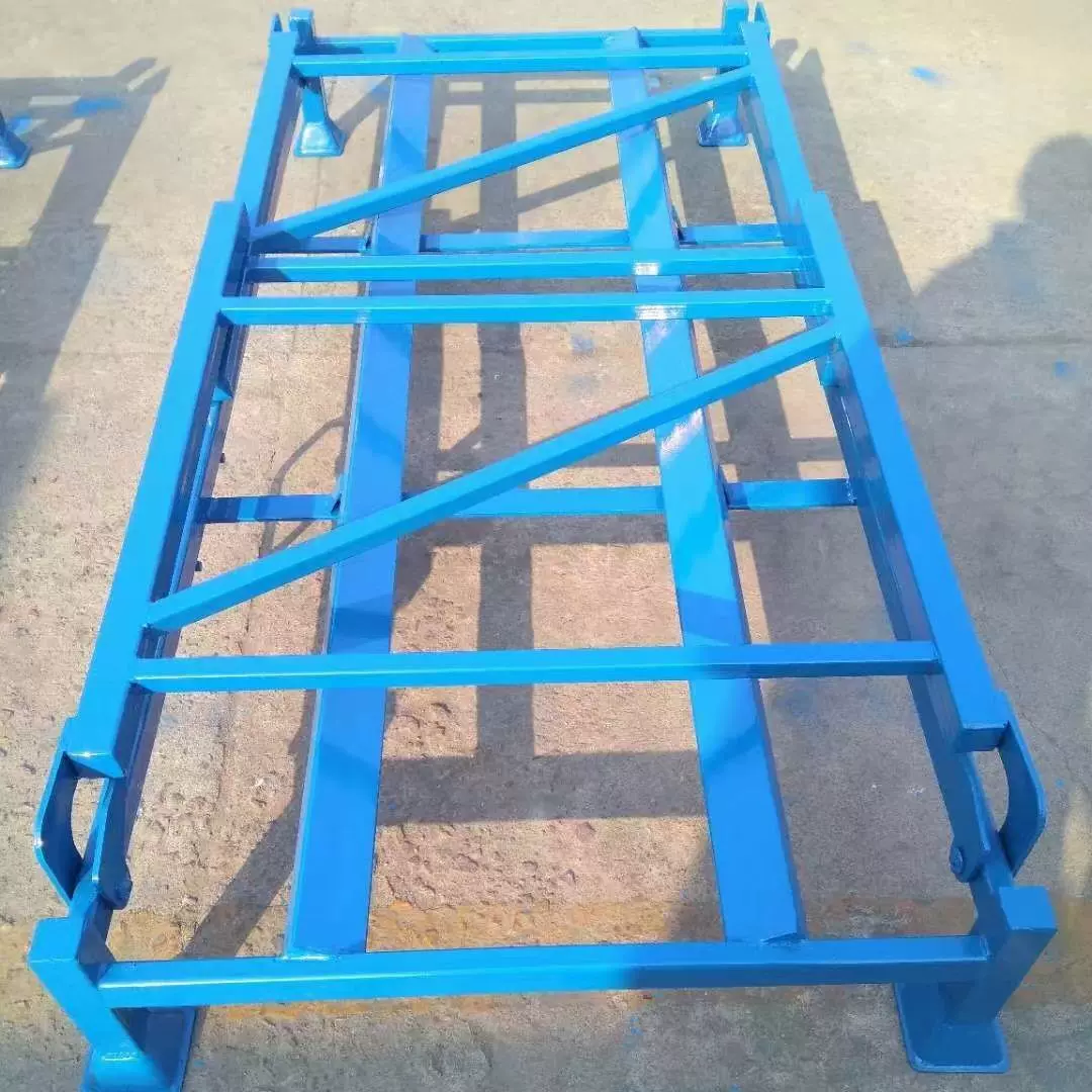 放轮胎的金属铁架表面喷涂可折叠可堆垛节省库存车间放整捆货物架