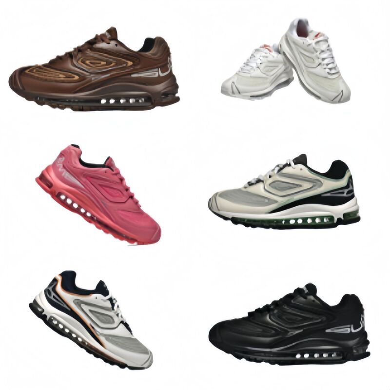 High-Quality Max98 Full-Length Air-Cushion Running Shoes, Retro Men's and Women's Running Shoes, Thick-Soled Height-Increasing Sports Shoes, Foreign Trade Wholesale