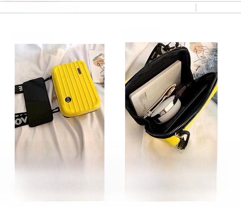 Cross-border new storage bag 7 inch hard shell small bag PC wash bag portable clutch bag high value cosmetic bag