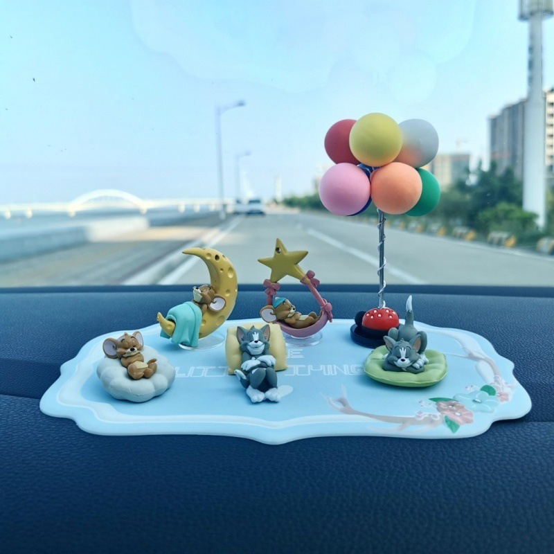 인터넷-유명한 톰 고양이와 마우스 자동차 장식품 제리 자동차 장식 센터 콘솔 장식품 귀여운 무료 배송