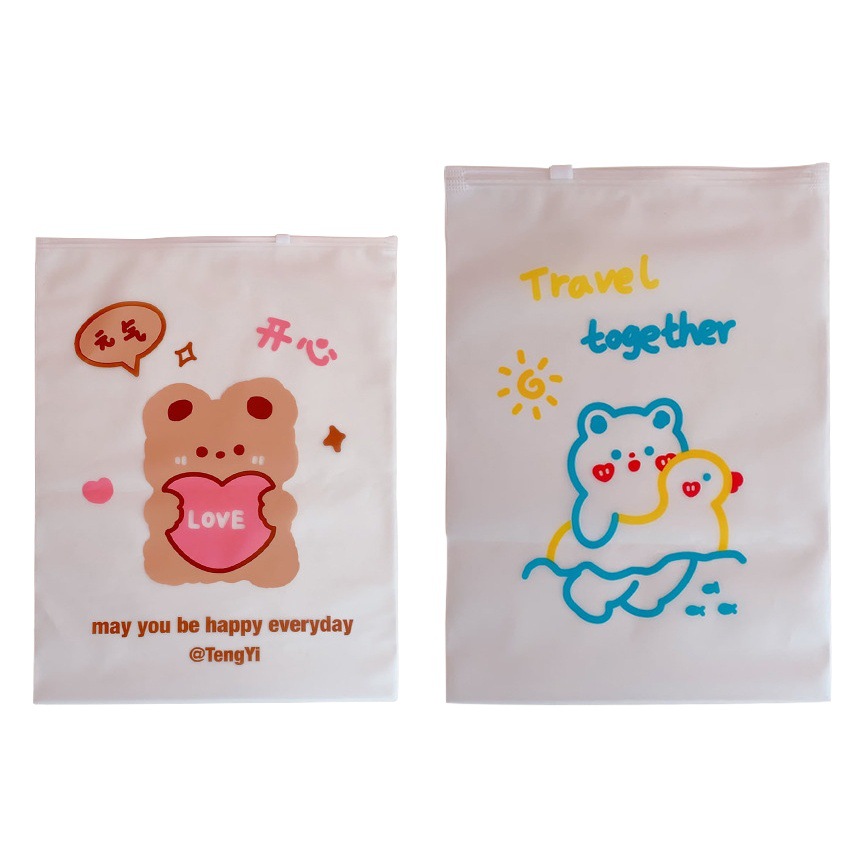 Bolsa de almacenamiento de viaje ropa sellada bolsa de ropa transparente bolsa organizadora pendiente clasificación de equipaje artículos pequeños portátil