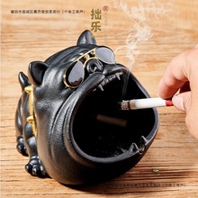 创意个性办公室陶瓷烟灰缸 家用车载摆件可爱动物烟灰缸 厂家直销