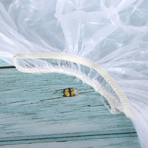 Wholesale disposable hairdressing scarf, oil-proof shawl, water-proof and anti-fouling plastic elastic neck scarf, shawl