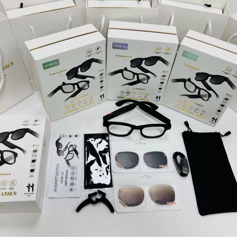 New Aimb-G1 Smart Glasses Bluetooth Smart Glasses Music Glasses Anti-Uv Sunglasses Wholesale Cross-Border New Aimb-G1 Smart Glasses Bluetooth Smart Glasses Music Glasses Anti-Uv Sunglasses Wholesale Cross-Border
