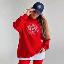 外贸速卖通跨境2024春季新款男士女士时尚休闲运动连帽卫衣上衣