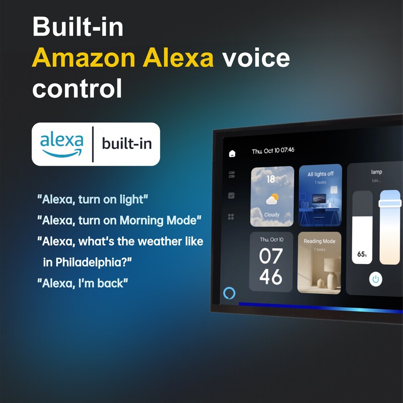 Tuya Smart Home Multifunctional Central Control Screen 8-Inch 1 Multi-Mode Gateway Alexa Voice Control Built-In Ir Infrared