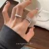 Винтажная буква и дуга (набор из 2 кольц)