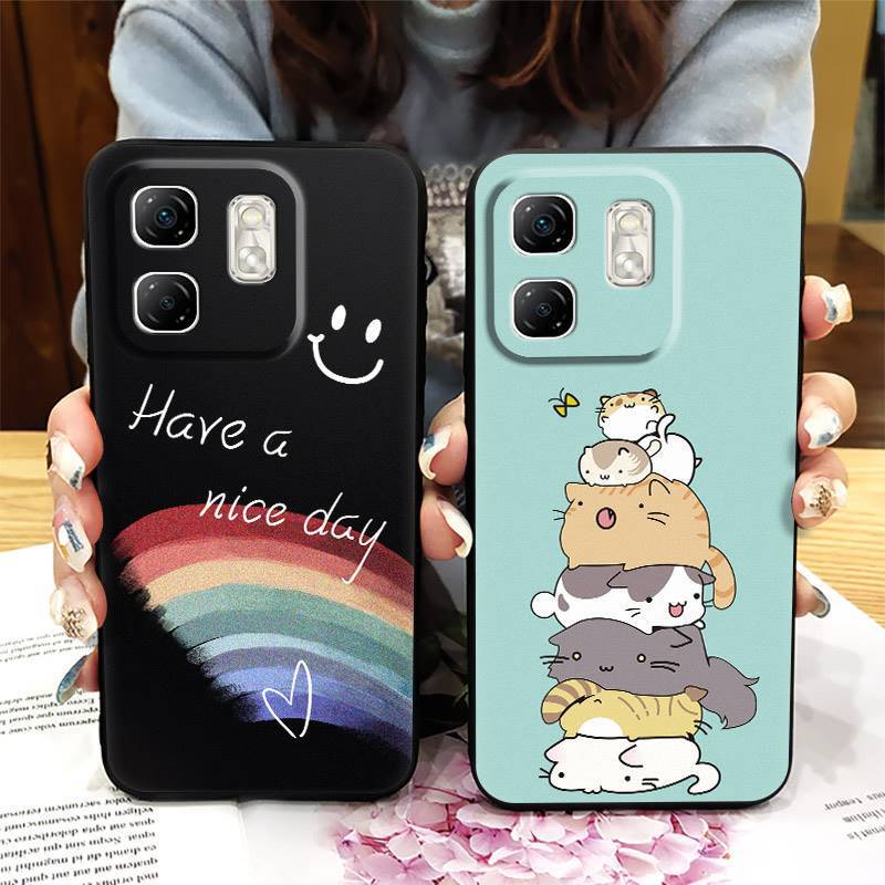 For infinix Hot50i/Smart9/X6531/X6532 phone case solid color luxury trend new