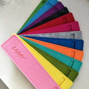 Simple felt pen case pen case stationery pen case wholesale single felt pen protective case with printed logo