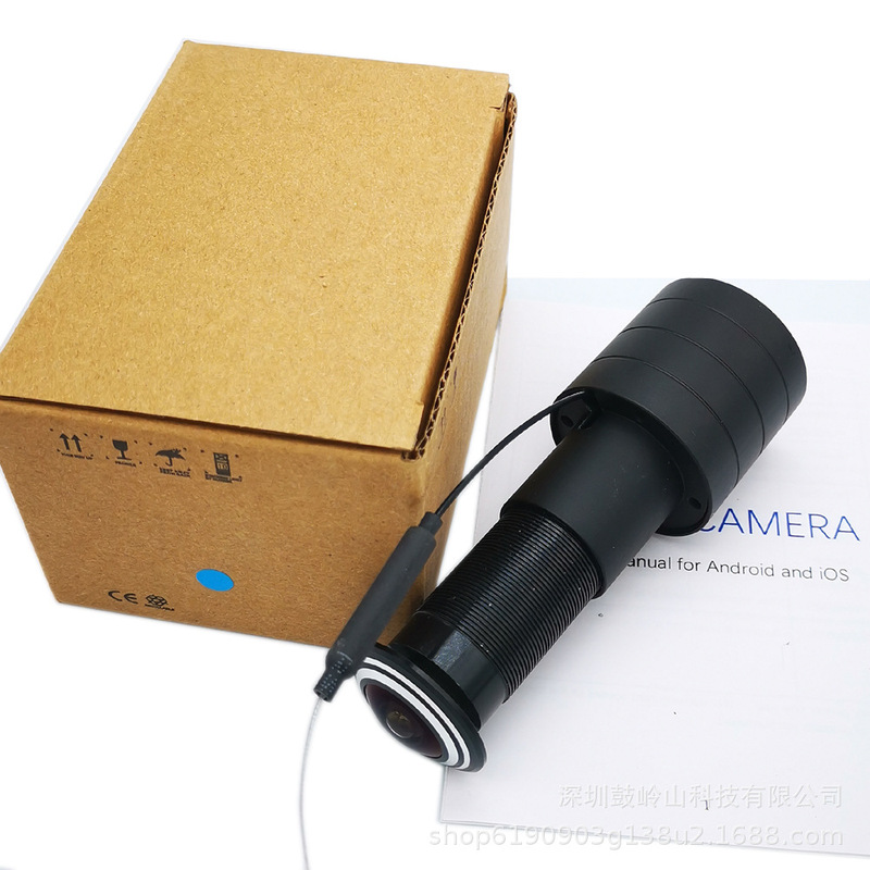 Wifi Wide-Angle Peephole Camera for Doors, Remote Viewing on Mobile Phone, Supports Card Storage of Footage, V380 Ultra-Wide Angle