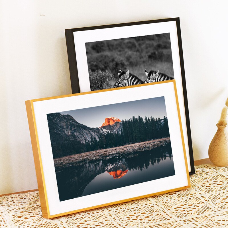 Narrow Edge Aluminum Alloy Photo Frame A3A4 Certificate Frame Large Size Advertising Poster Frame Metal Decorative Picture Frame Manufacturer Wholesale