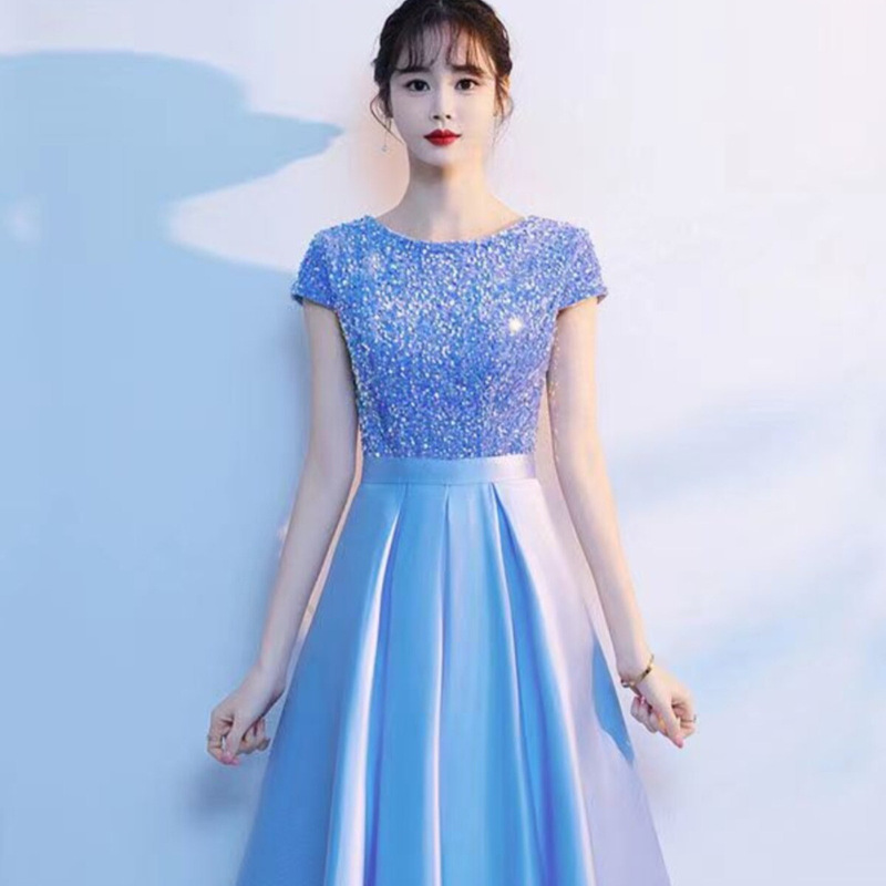 High School Student Group Chorus Performance Costumes, Poetry Recitation Performance Costumes, Adult Host and Conductor Evening Gowns, May 4Th High School Student Group Chorus Performance Costumes, Poetry Recitation Performance Costumes, Adult Host and Conductor Evening Gowns, May 4Th