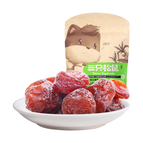 Dropshipping 116g bag of Three Squirrels Honey Half Plum Dried Fruit, Sweet and Sour Appetizing Snack