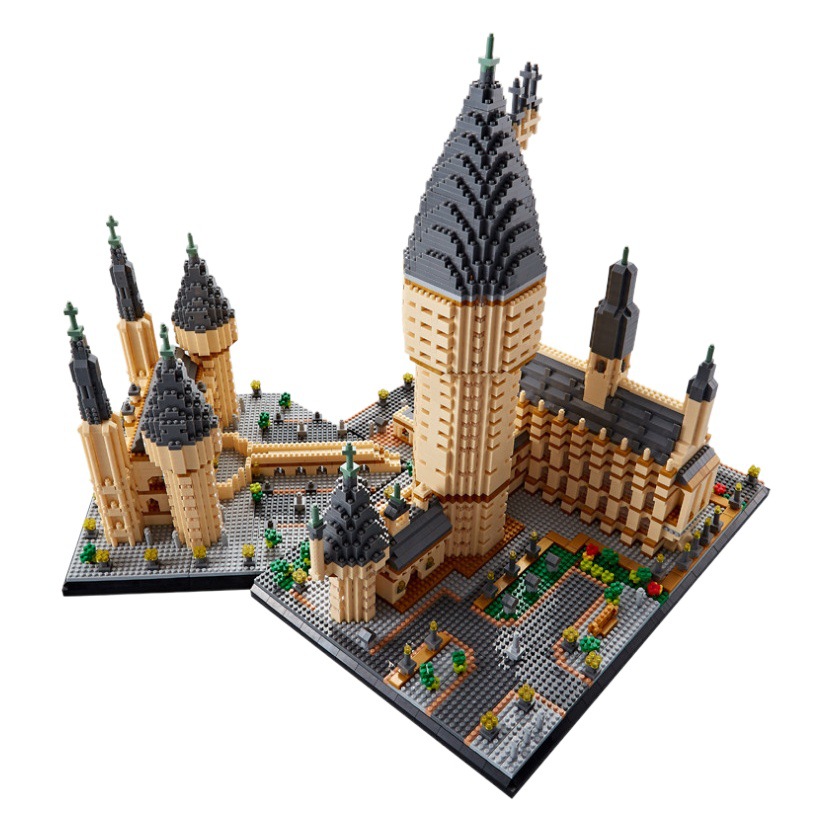 Castillo mágico 071 Castillo pequeñas partículas ensambladas modelo de construcción grande bloques de construcción de juguete de descompresión de alta dificultad