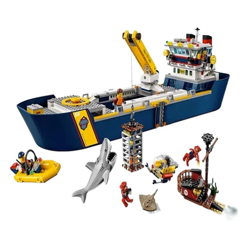 Китайский город серии Ocean Adventure гигантское колесо кукла модель строительные блоки сборка развивающая детская игрушка подарок для мальчика