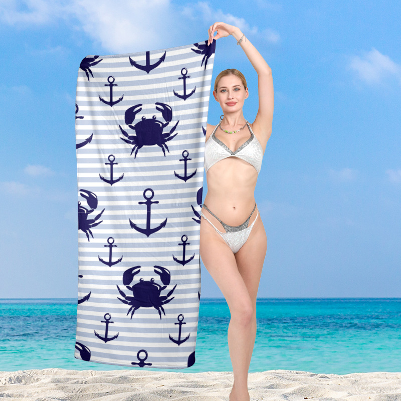 Fabricante puede fijar algodón toalla de impresión toalla de playa vestido de baño absorbente toalla de playa de algodón para nadar