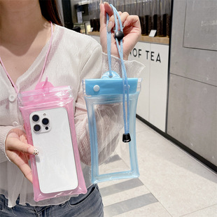 Simple Mobile Phone Waterproof Bag Wholesale Crossbody Lanyard Takeaway Special Mobile Phone Bag Universal Touch Screen Swimming and Diving Cover