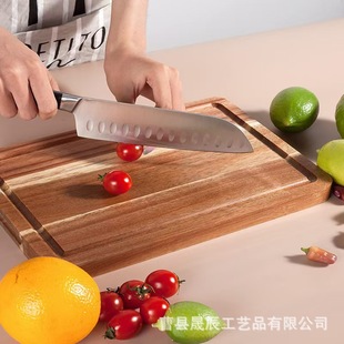 Acacia Wood Cutting Board Solid Wood Cutting Board Vegetable and Fruit Cutting Board Acacia Wood Handle Cutting Board Pizza Steak Board
