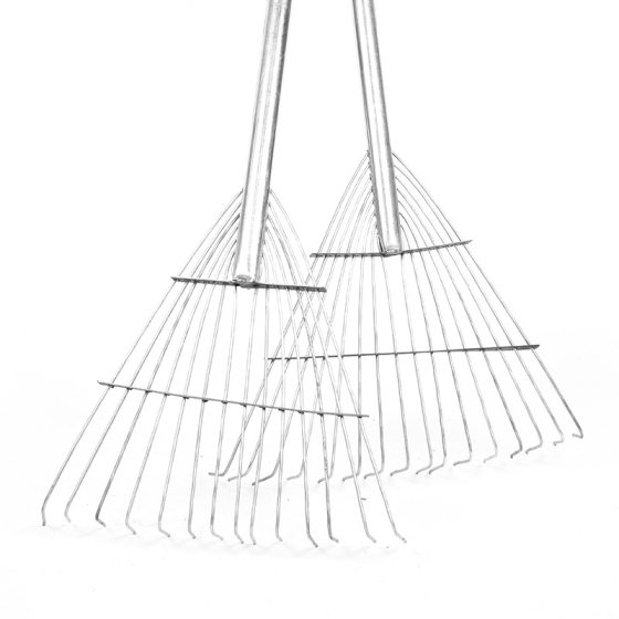Agricultural grain drying grain grass rake sanitation garden cleaning garbage deciduous iron rake steel pipe Farm Rake grass rake