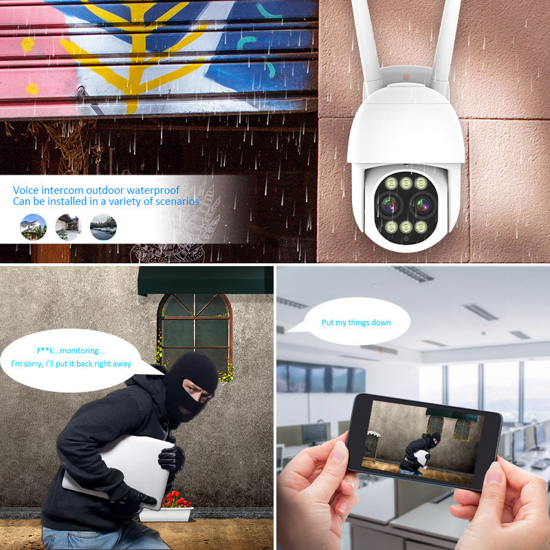 Fábrica de origen Cámara de zoom para exteriores Zoom óptico de 8x Comercio exterior Explosiva transfronteriza Monitor inalámbrico PTZ