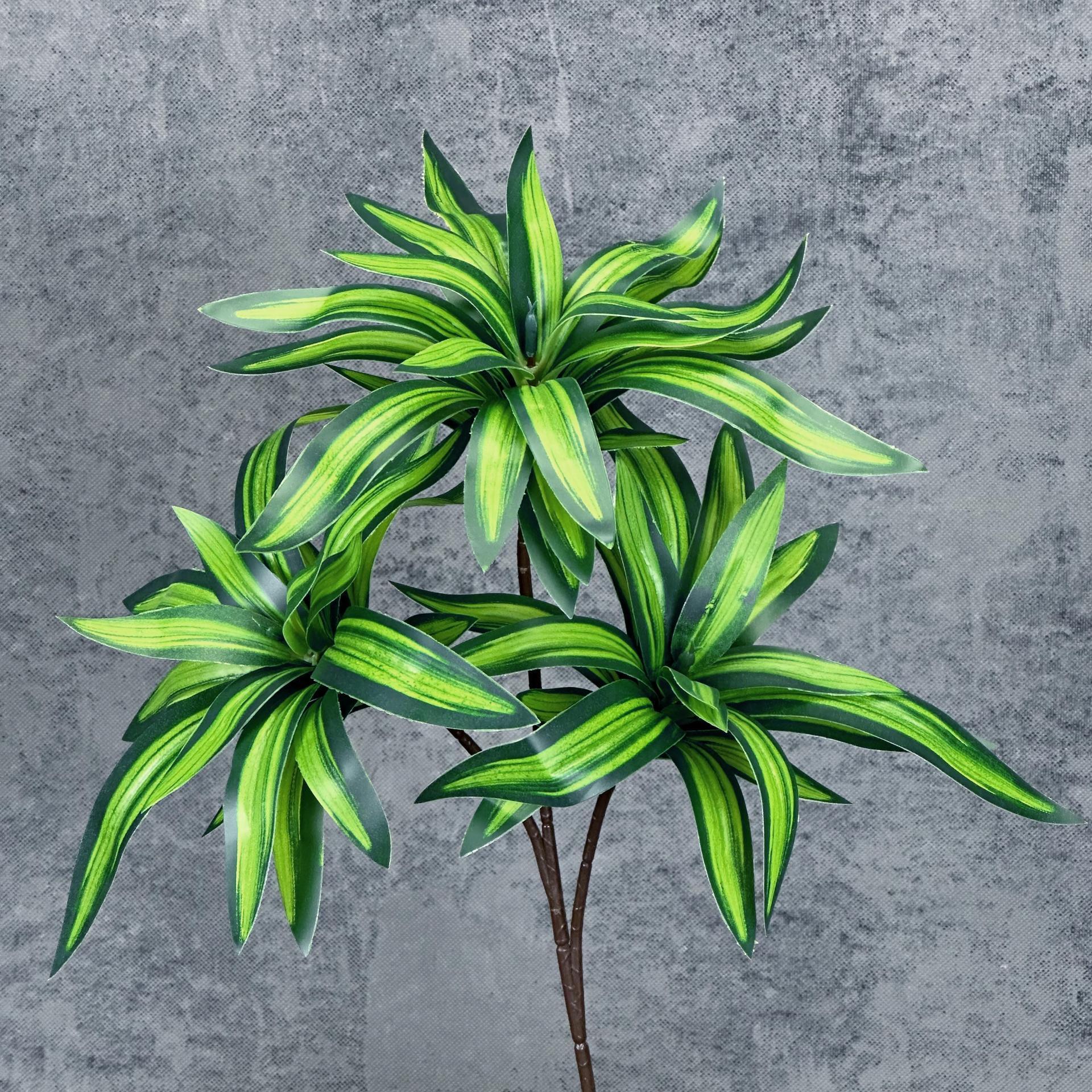 Planta Artificial de Lirio de Bambú con Borde Dorado de 3 Cabezas de PU para Bodas y Decoración del Hogar image 8