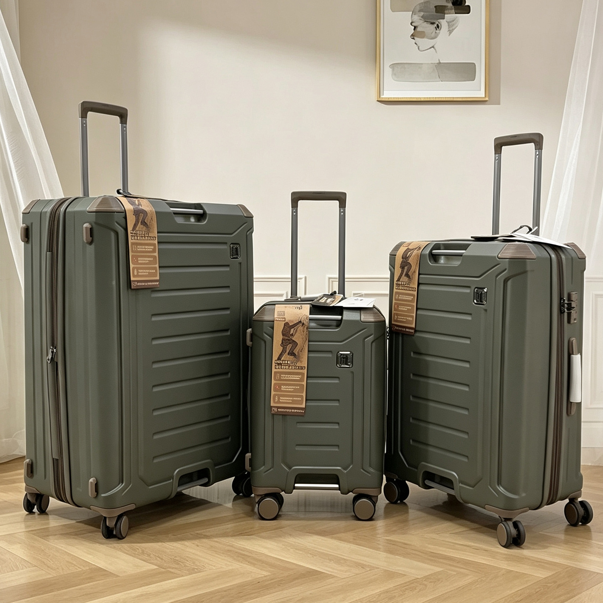 Genuine IT trolley case, 20-inch carry-on, 25-inch travel suitcase, 29-inch large capacity expandable compartment, TSA customs lock.