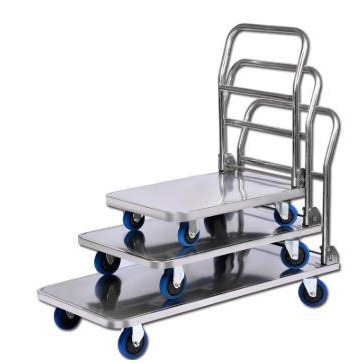 平板推车 不锈钢小推车 折叠小推车 不锈钢平板推车 单拉货小推车