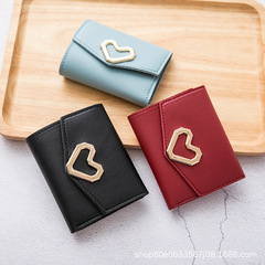 Bags Women's Wallet 2021 New Three-fold Love Coin Purse Foreign Trade Small Bag One-piece Dropshipping Women's Clutch Bag