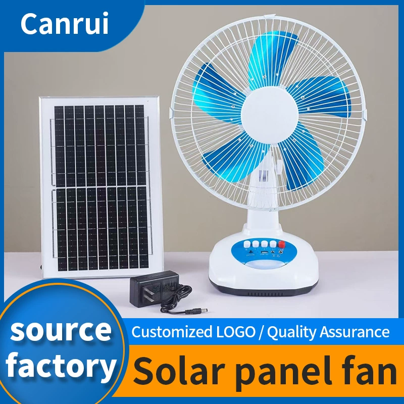 Powerful extra-long air fan solar-powered, (Cross-border trading), 12inch