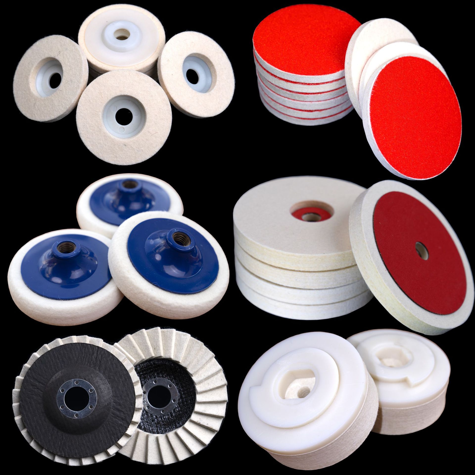 厂家批发定制羊毛毡抛光轮羊毛球抛光盘毛线轮毛线球抛光球研磨抛