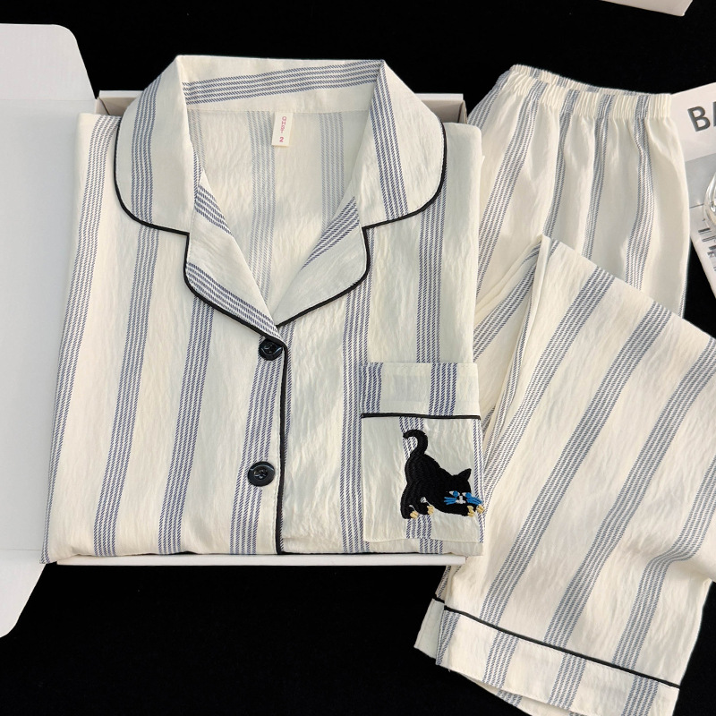 Star Dachshund Cloud Cotton Pajamas Autumn and Winter Men's Popular 2025 New Home Clothes Long Sleeve Pants Set