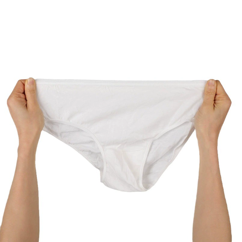 Одноразовое нижнее белье из чистого хлопка для женщин оптом, для беременных, послеродовое, для самостоятельных путешествий, не требующее стирки, полностью хлопковое, унисекс, с чисто хлопковой вставкой.