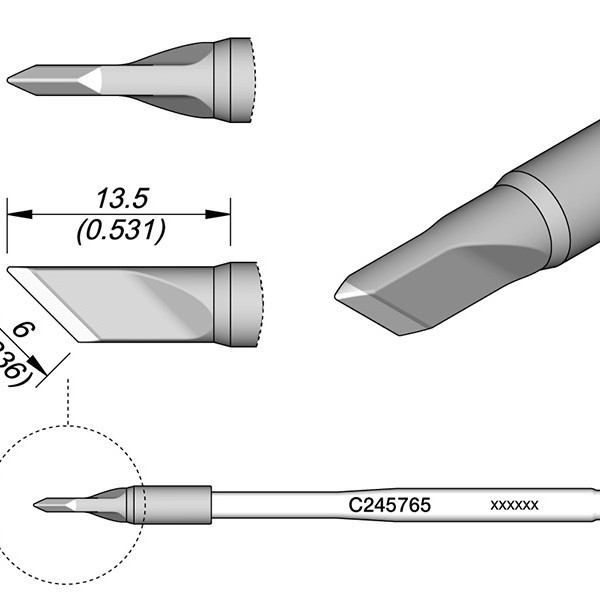 JBC原装烙铁头 通用型手柄专用C245系列烙铁头刀型烙铁芯焊头正品