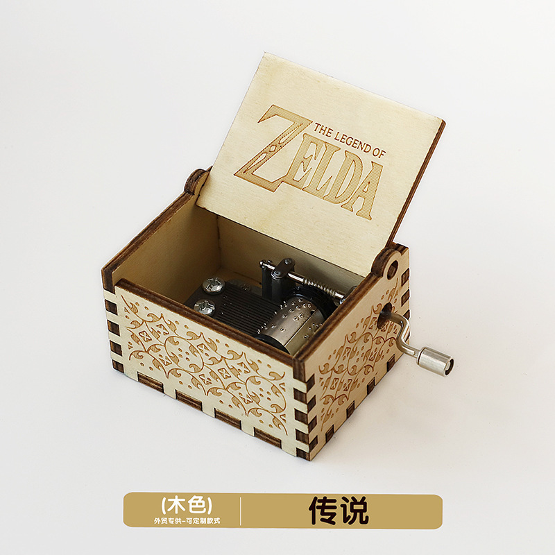 木製オルゴール装飾品古典的な彫刻手回しオルゴールクリスマス工芸品ギフトギフト在庫あり|undefined