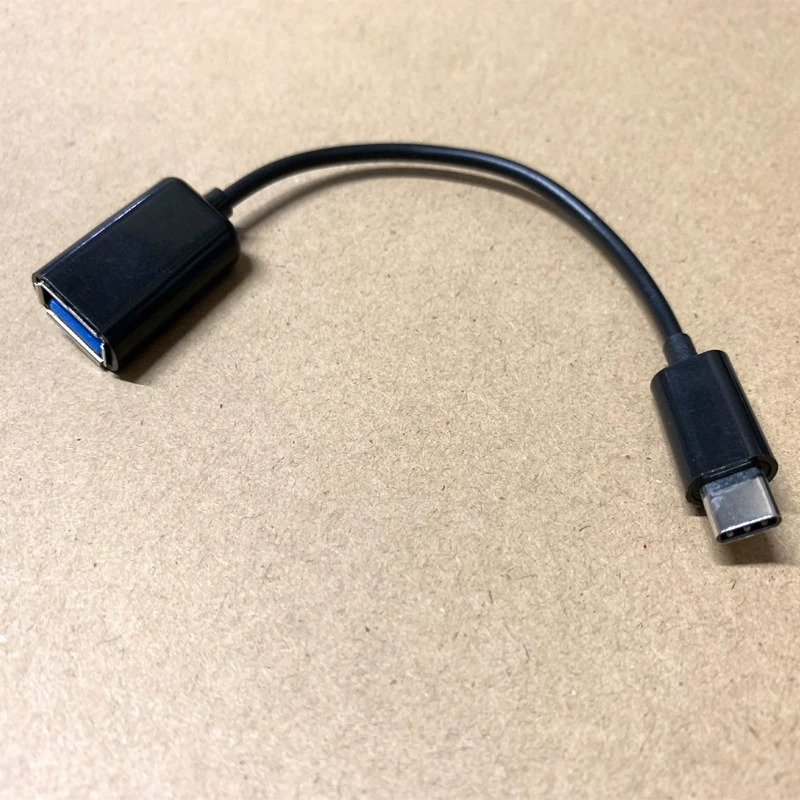 USB-C OTG Adapter USB3.0 Converter, High-Speed Data Cable Adapter, Compact Black/White