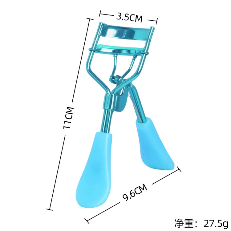 Handheld Eyelash Curler, Plastic Grip, For False Lashes, Compact 5.5 cm