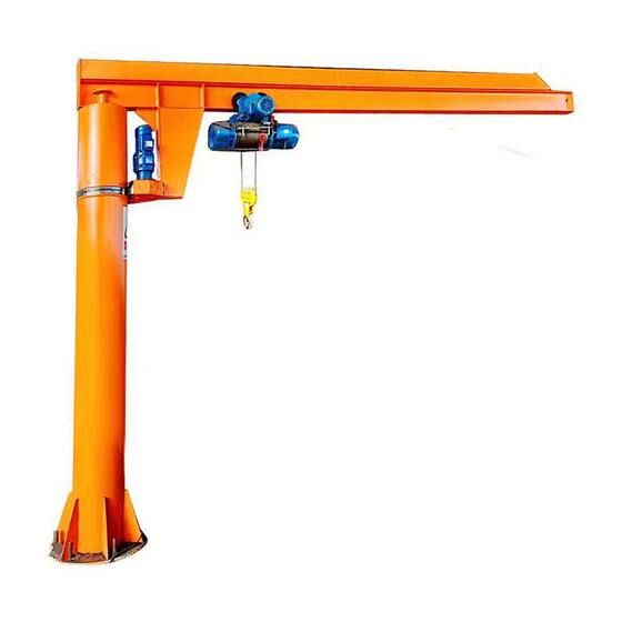 Column type single arm crane 0.5 tons 1 ton electric 360 degree rotating 2 ton rotary arm crane electric cantilever crane