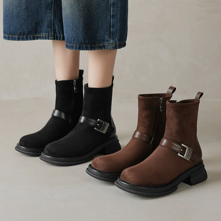 Универсальные демисезонные low-boots, удобная обувь, плюс размер, французский стиль