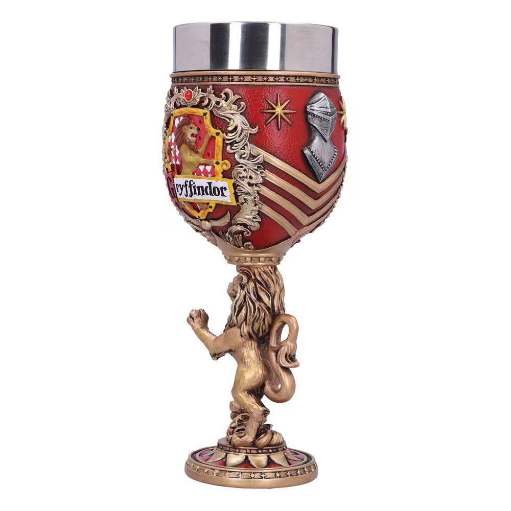 Colección creativa original de Harry Potter tazas de cerveza de la escuela de magia taza de pie alto recuerdos de acero inoxidable