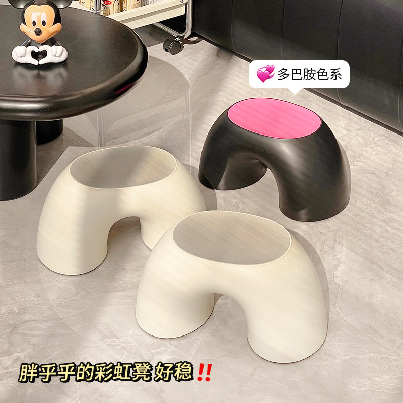 小さい腰掛けの家庭用低い腰掛けのドーパミンの子供の宝の腰掛けの1歳の厚い丈夫なプラスチックの小さい椅子の腰掛け|undefined