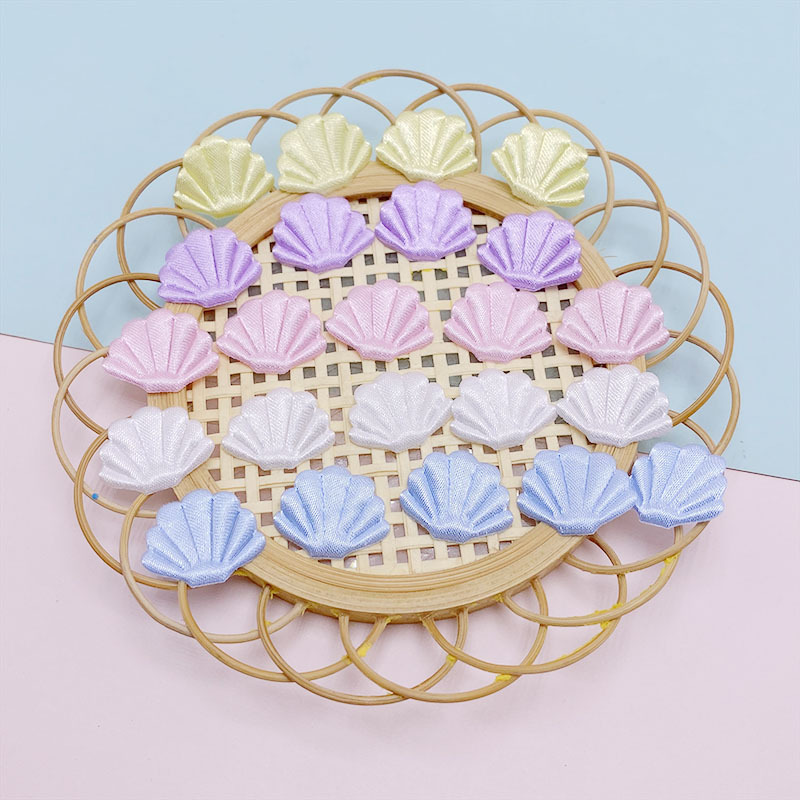 DIY pulsera material fresco de doble cara de la tela de satén Shell DIY horquilla joyería Marina serie accesorios decorativos